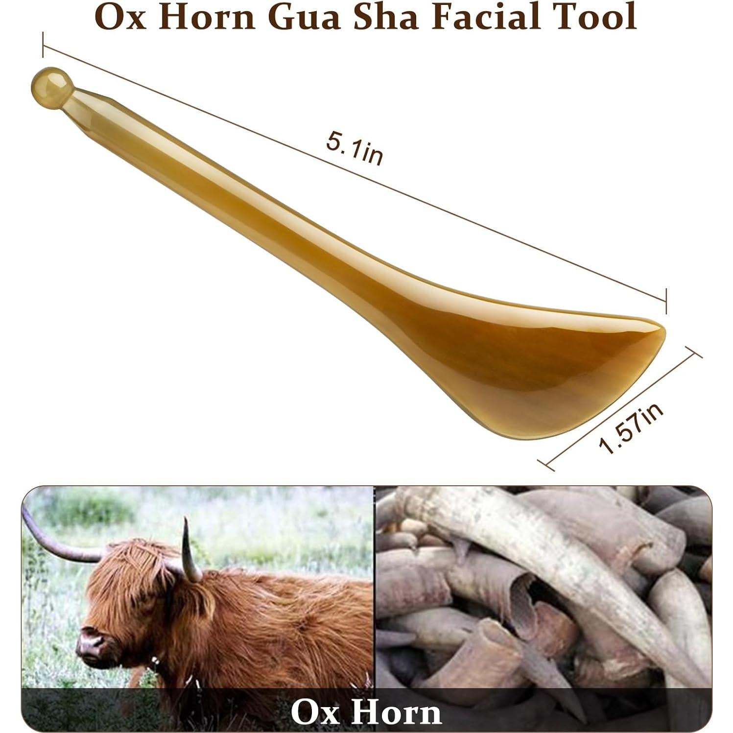 Gua Sha Facial Ideyard de Cuerno de Buey - Masaje y Acupresión