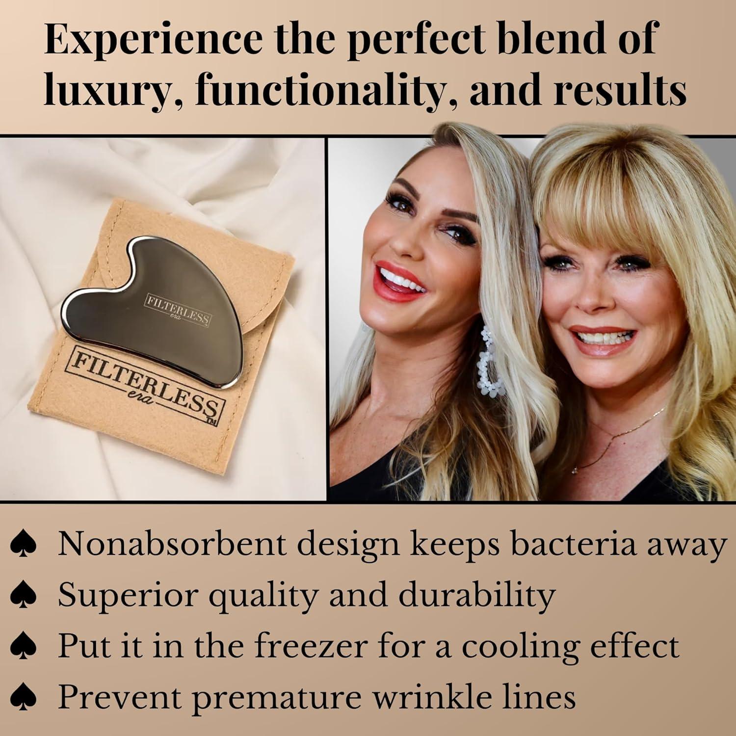 Herramienta Gua Sha As de Espadas - Acero Inoxidable Premium