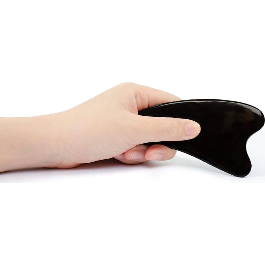 Herramienta de Masaje Gua Sha Kilomets - Drenaje Linfático Negro