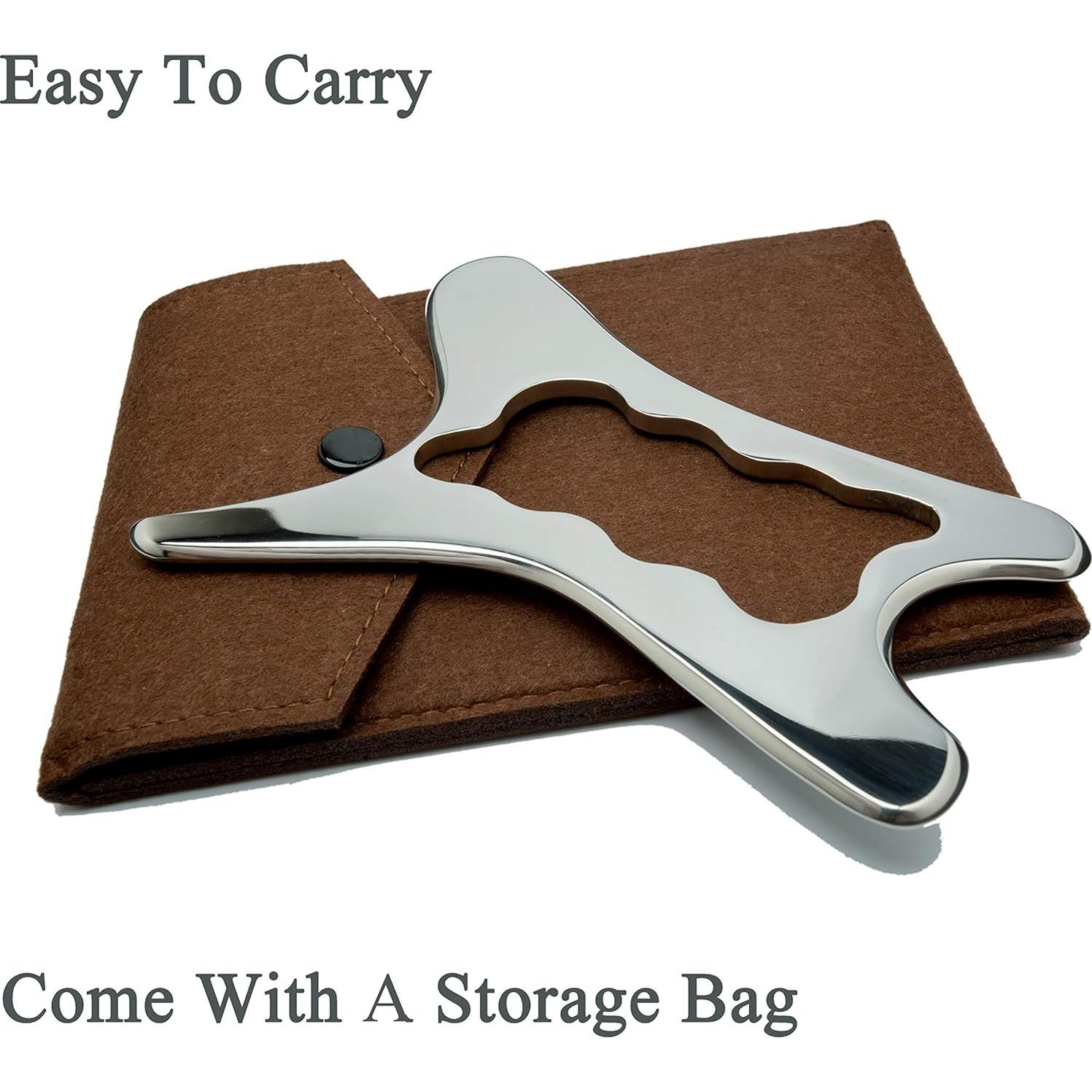 Herramientas de Gua Sha Acero Inoxidable Mikako para Masaje