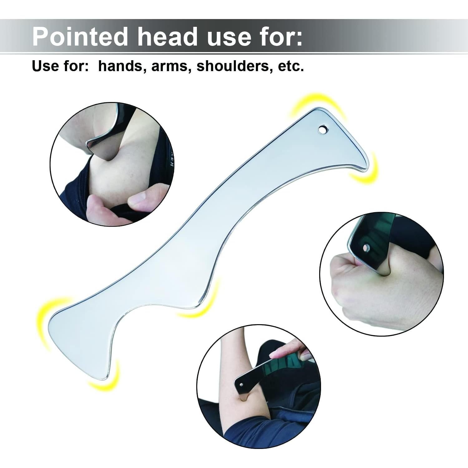 Herramienta de Raspado Muscular Fstcrt Gua Sha Acero Inoxidable