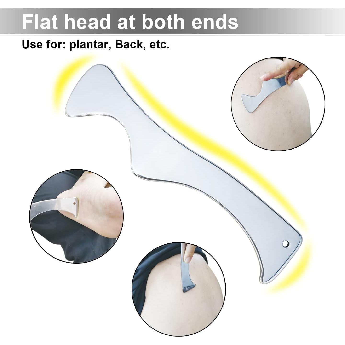 Herramienta de Raspado Muscular Fstcrt Gua Sha Acero Inoxidable