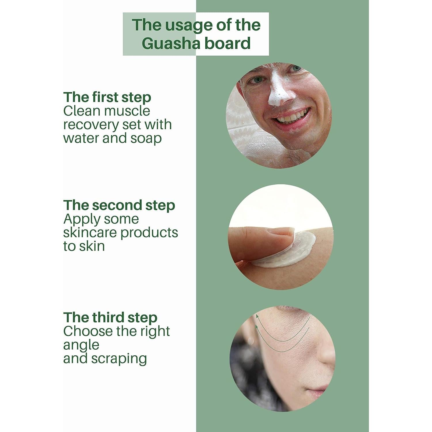 Herramientas de Masaje Gua Sha MoHern - 4 Piezas para Cara y Cuerpo