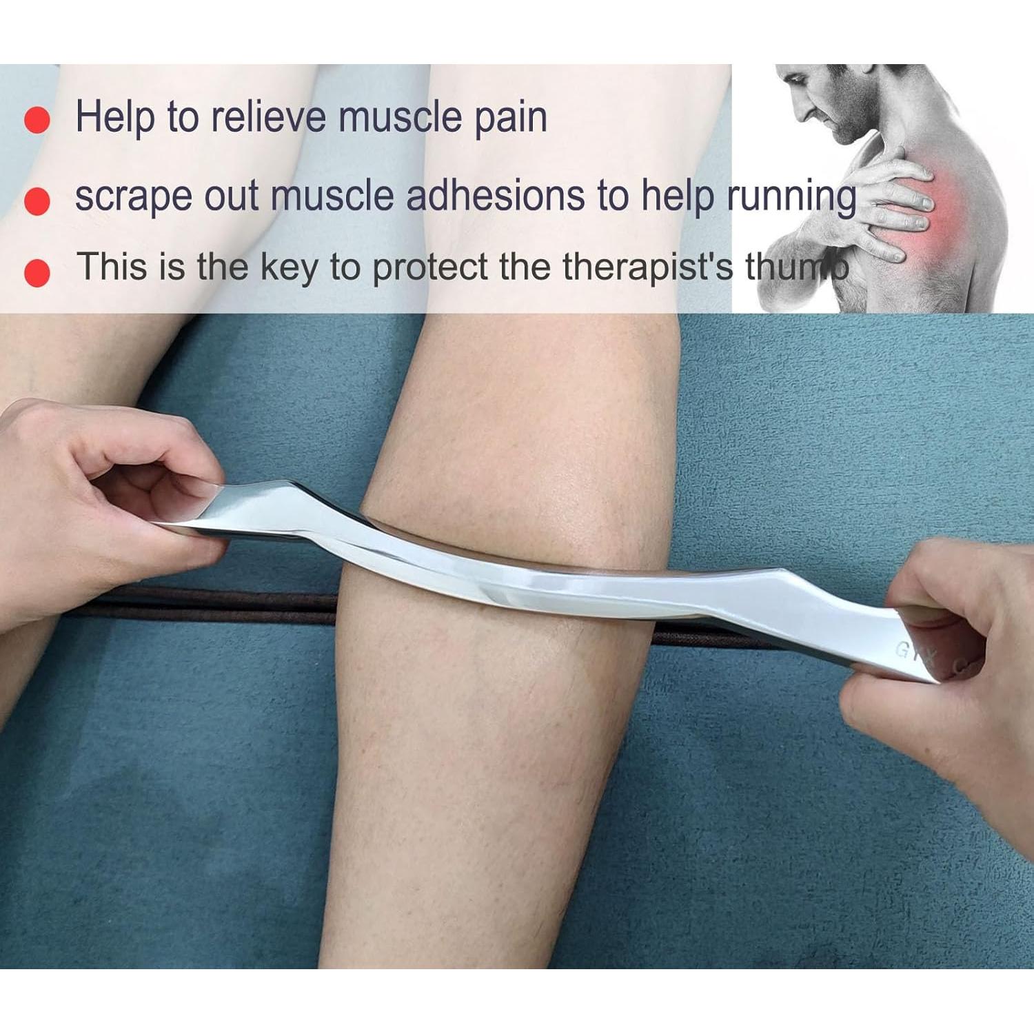 Raspador de Músculos Gua Sha GYX COELE Acero Inoxidable 37cm