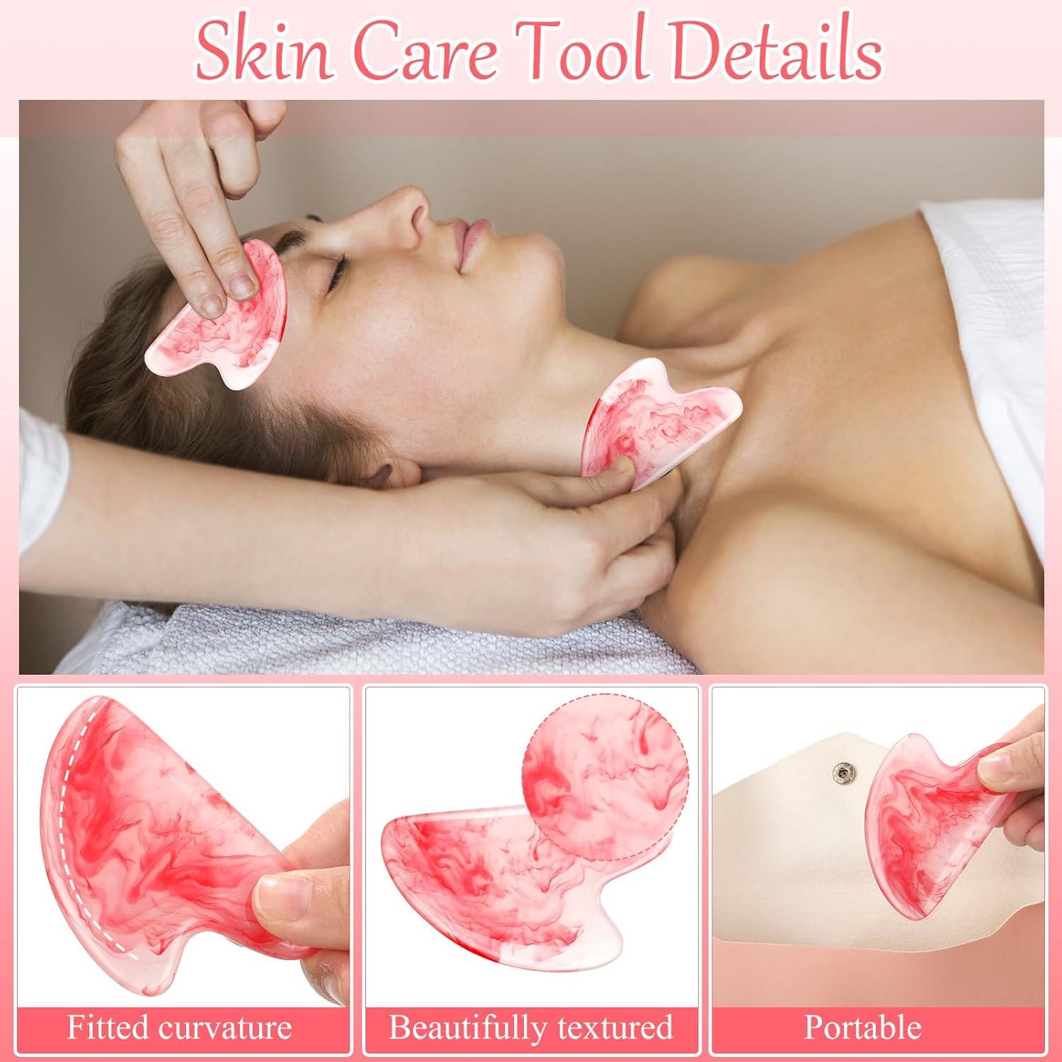 Set de 16 Herramientas Gua Sha Faciales Sherr - Masaje y Relajación