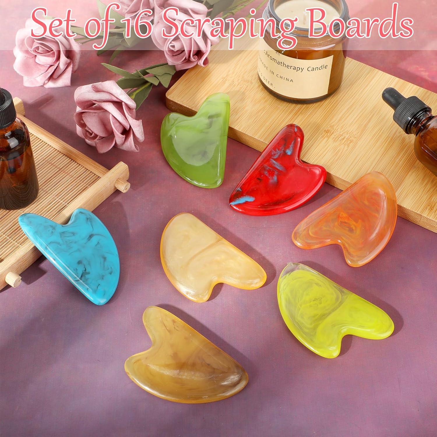 Set de 16 Herramientas Gua Sha Faciales Sherr - Masaje y Relajación
