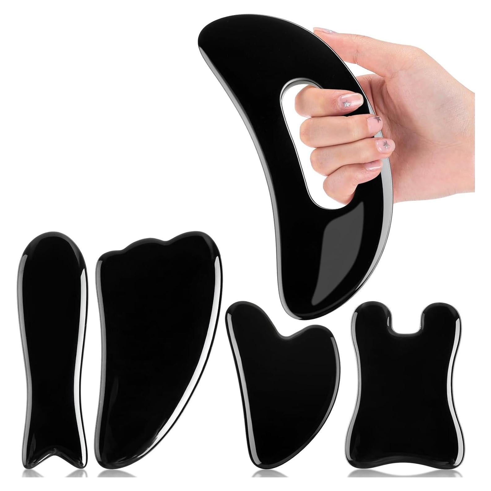 Juego de Herramientas Gua Sha Facial y Corporal Treela - 5 Piezas