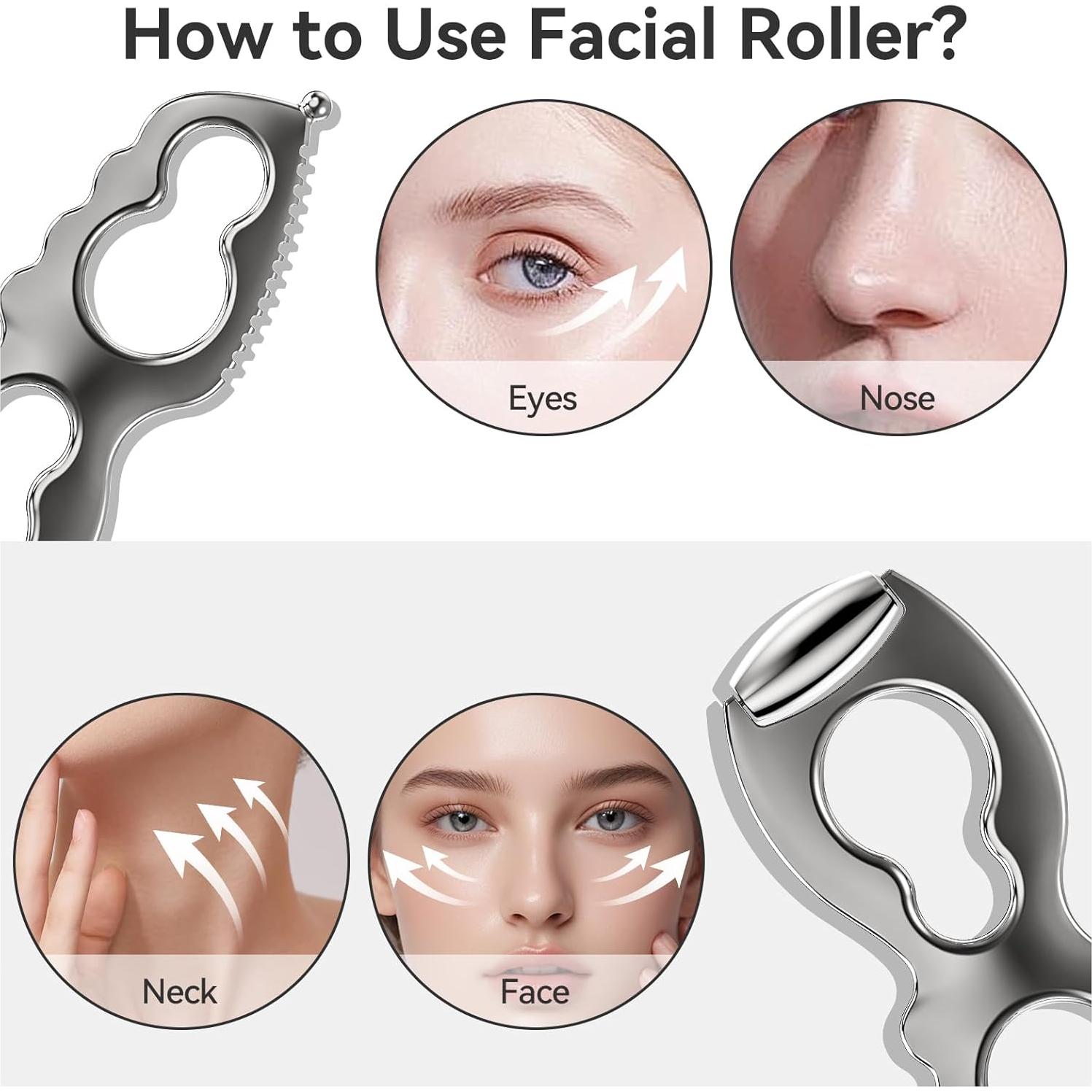 Herramienta Gua Sha Facial CLESOO Acero Inoxidable 20.5cm