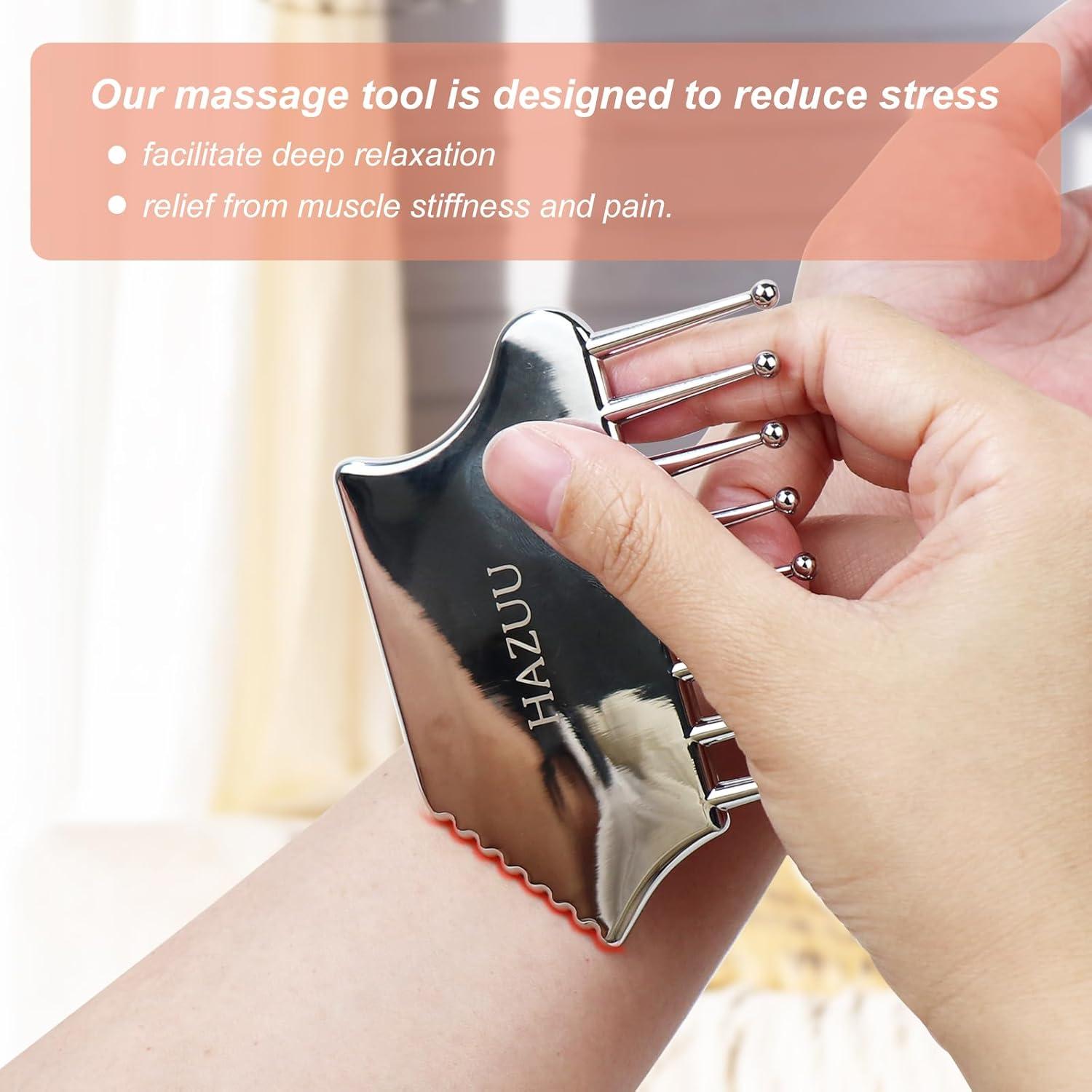 Masajeador de Cuero Cabelludo HAZUU JSGS Acero Inoxidable 24cm