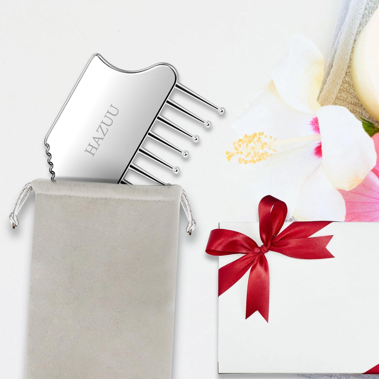 Masajeador de Cuero Cabelludo HAZUU JSGS Acero Inoxidable 24cm