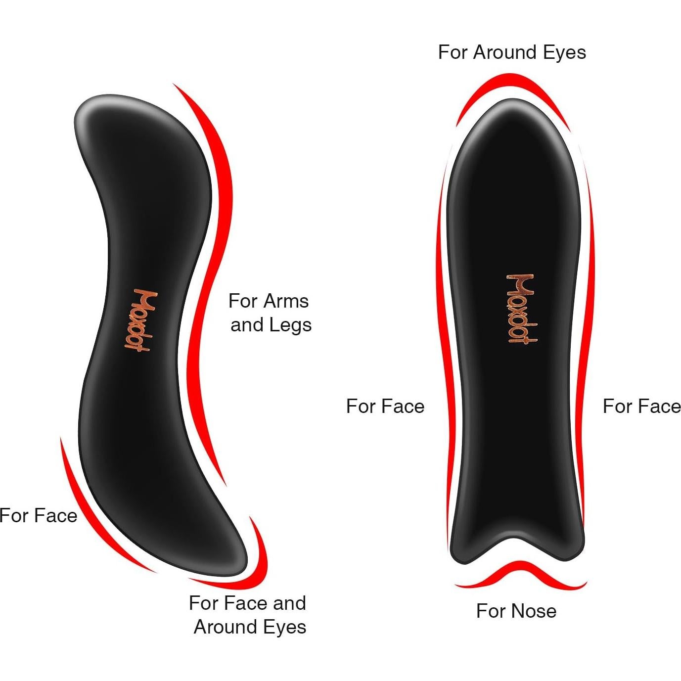 Juego de 5 Herramientas de Masaje Gua Sha Maxdot - Terapia Física