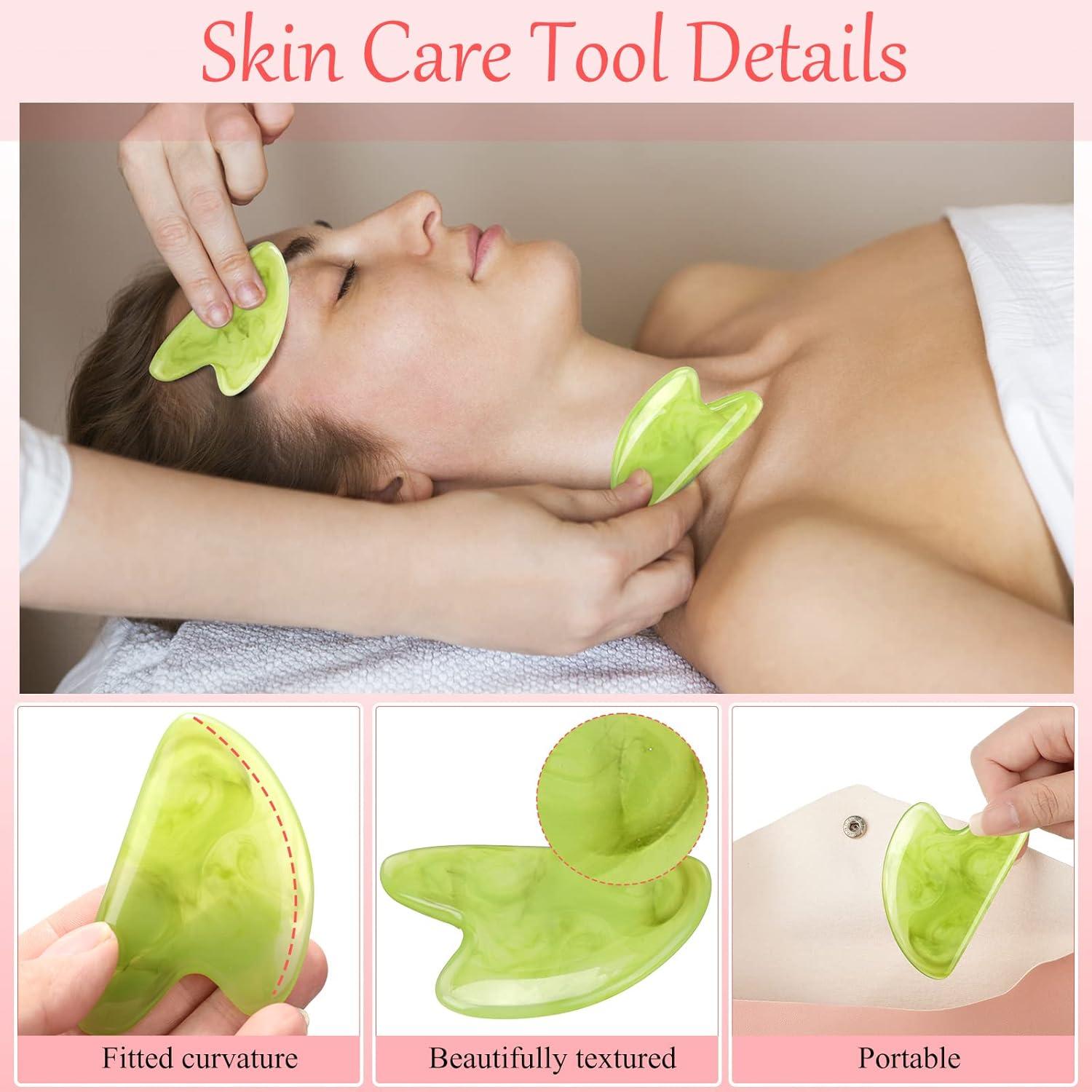 Set 24 Piezas Gua Sha Facial Sherr - Masaje en Colores