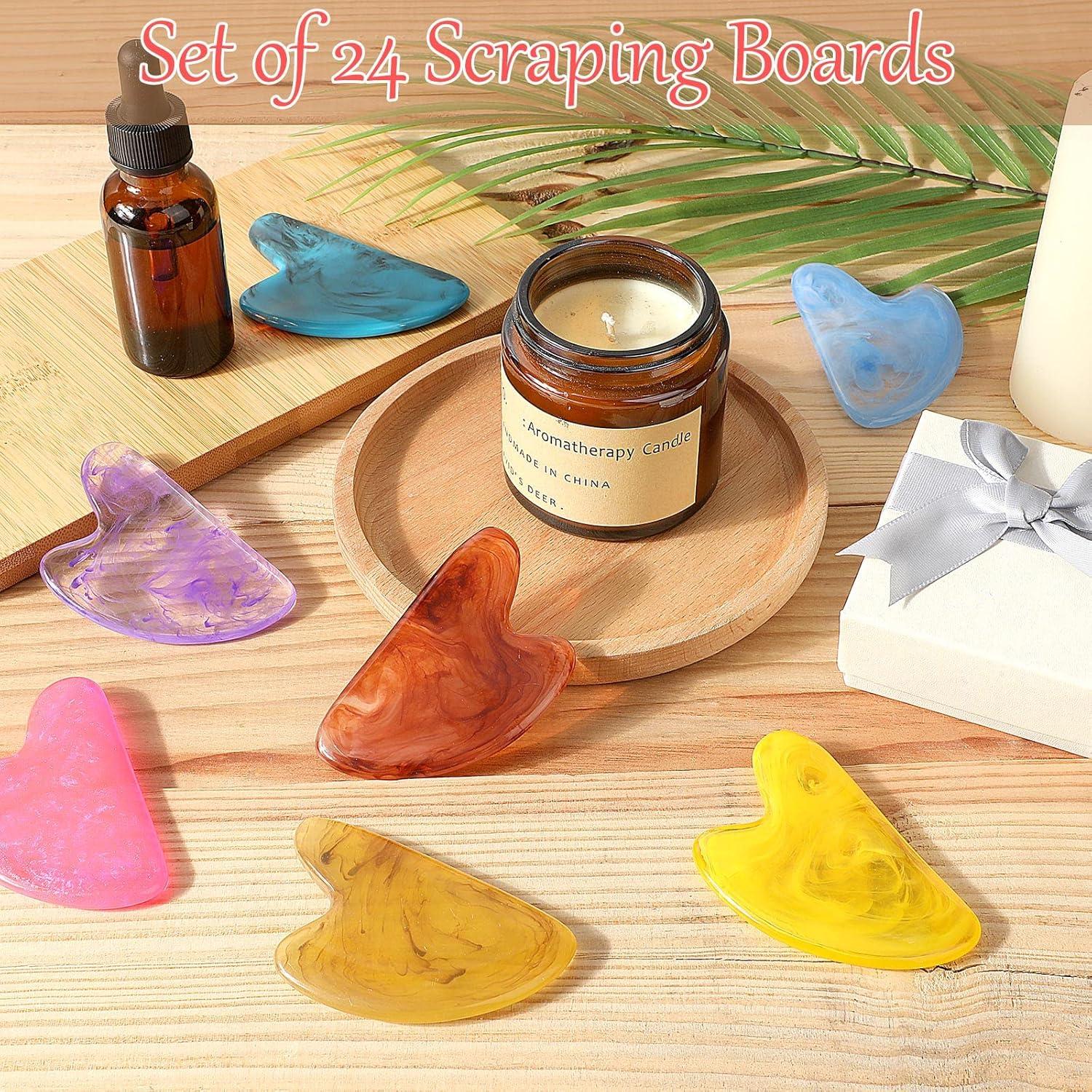 Set 24 Piezas Gua Sha Facial Sherr - Masaje en Colores