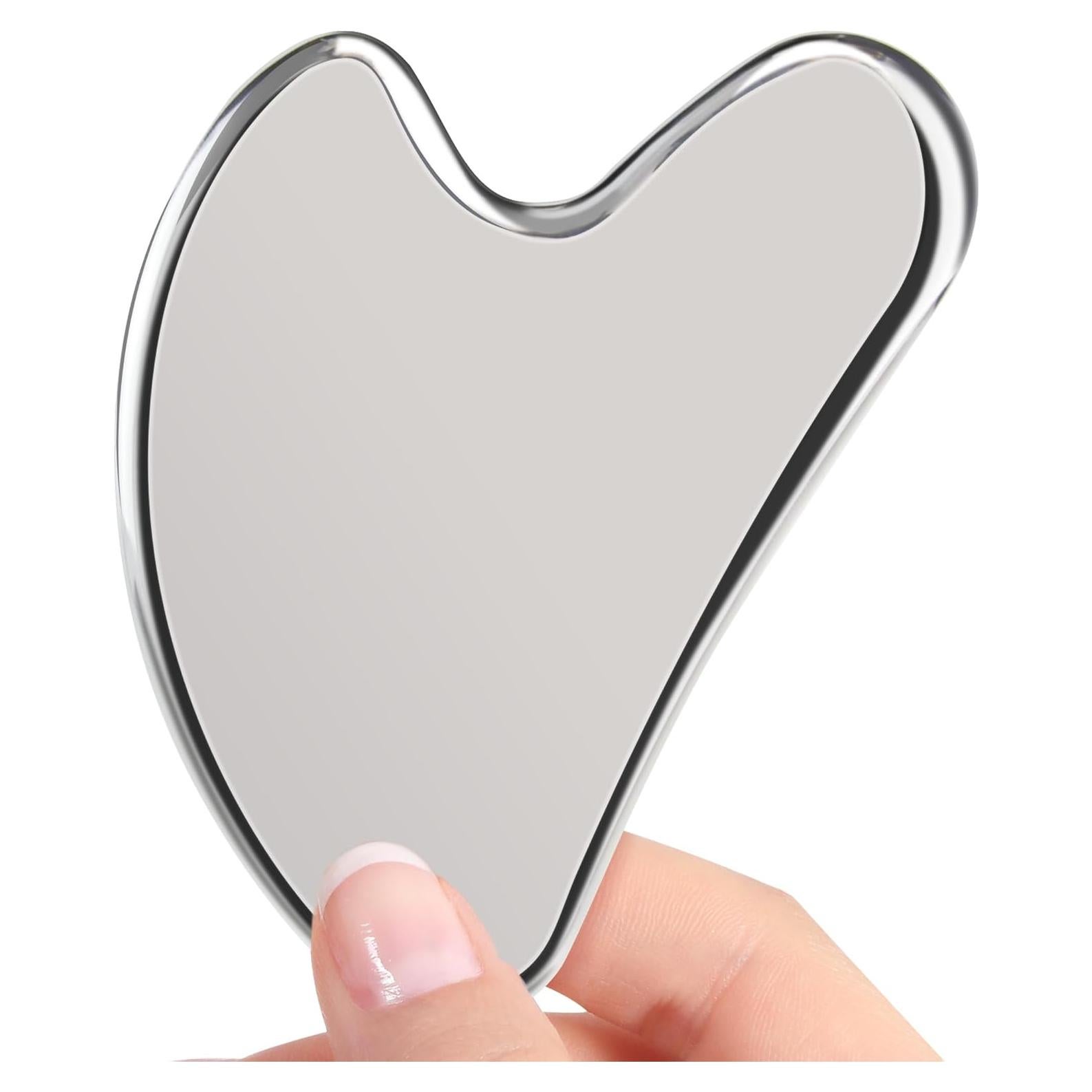 Stainless Steel Gua Sha Facial & Body Massage Tool - Guasha Face & Body Sculpting Tool