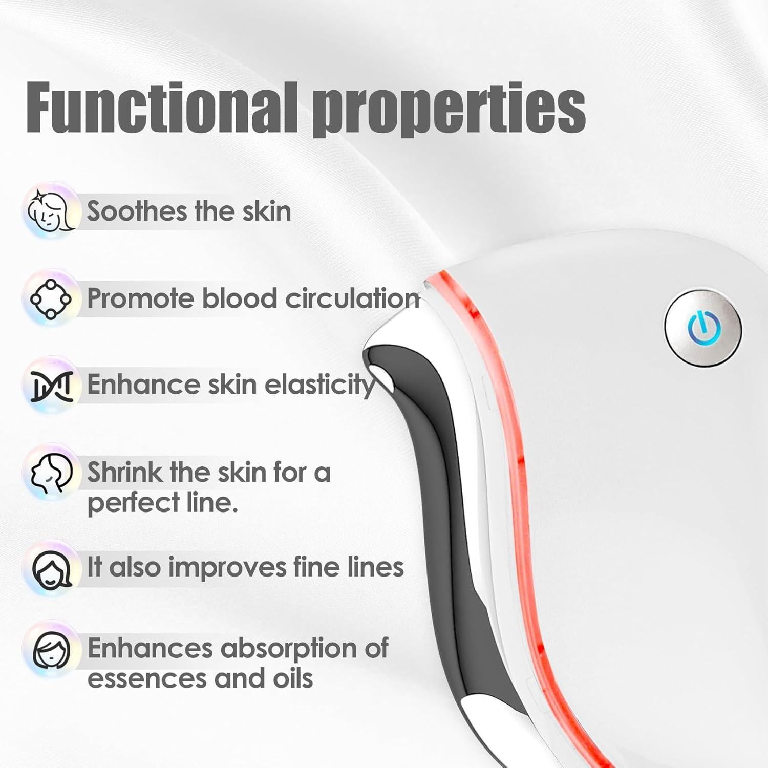 Masajeador Facial Eléctrico Aikertec Gua Sha 4 en 1