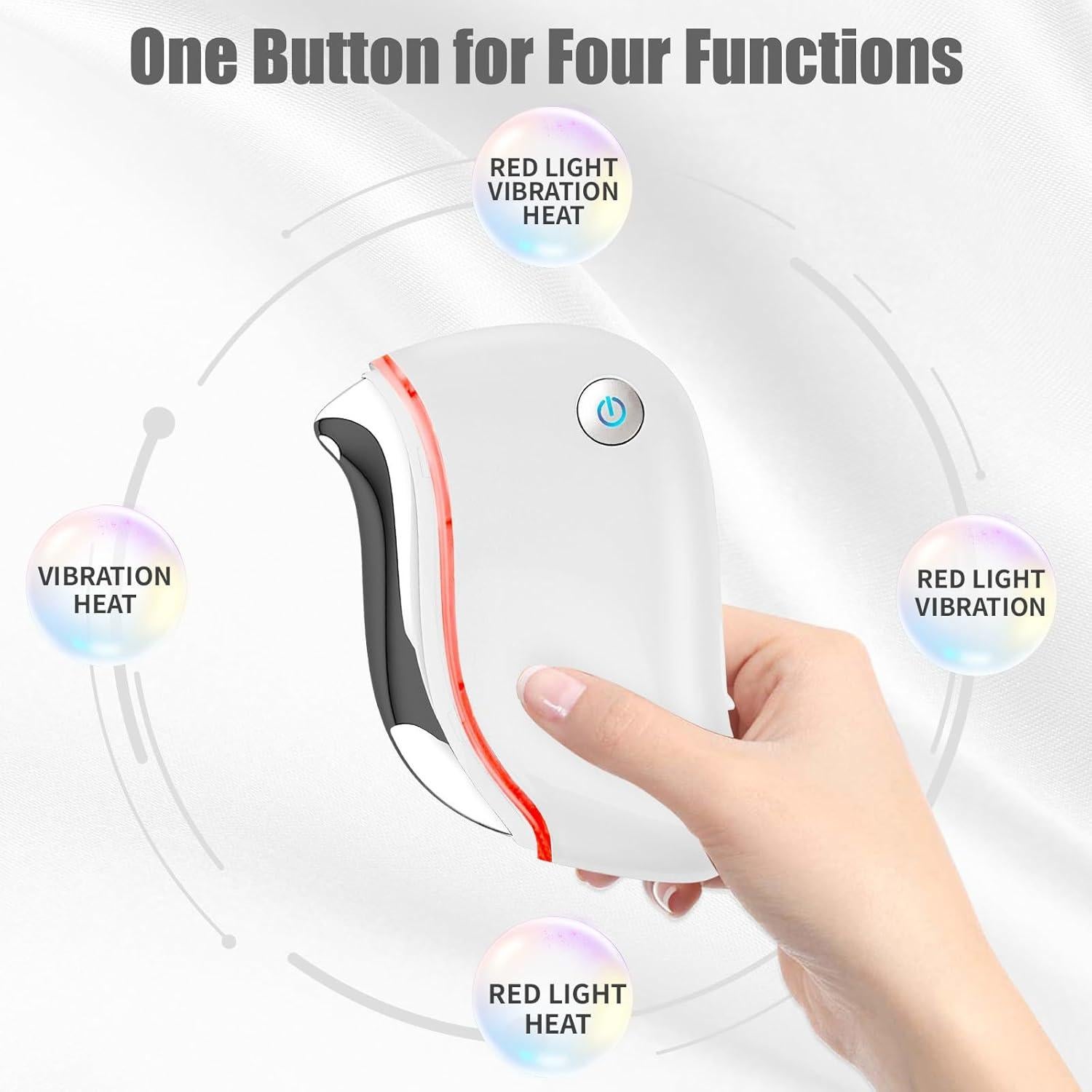 Masajeador Facial Eléctrico Aikertec Gua Sha 4 en 1