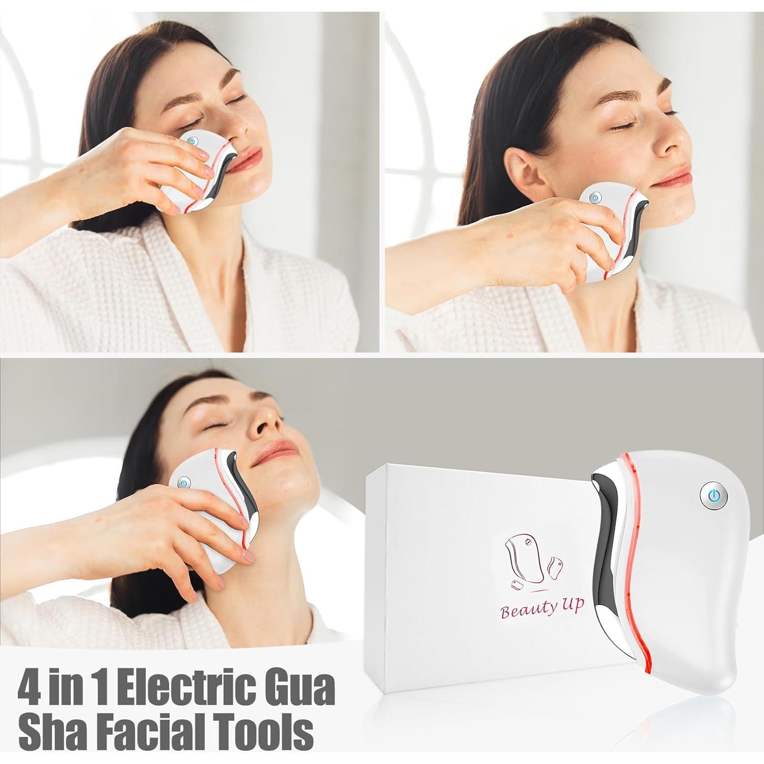 Masajeador Facial Eléctrico Aikertec Gua Sha 4 en 1