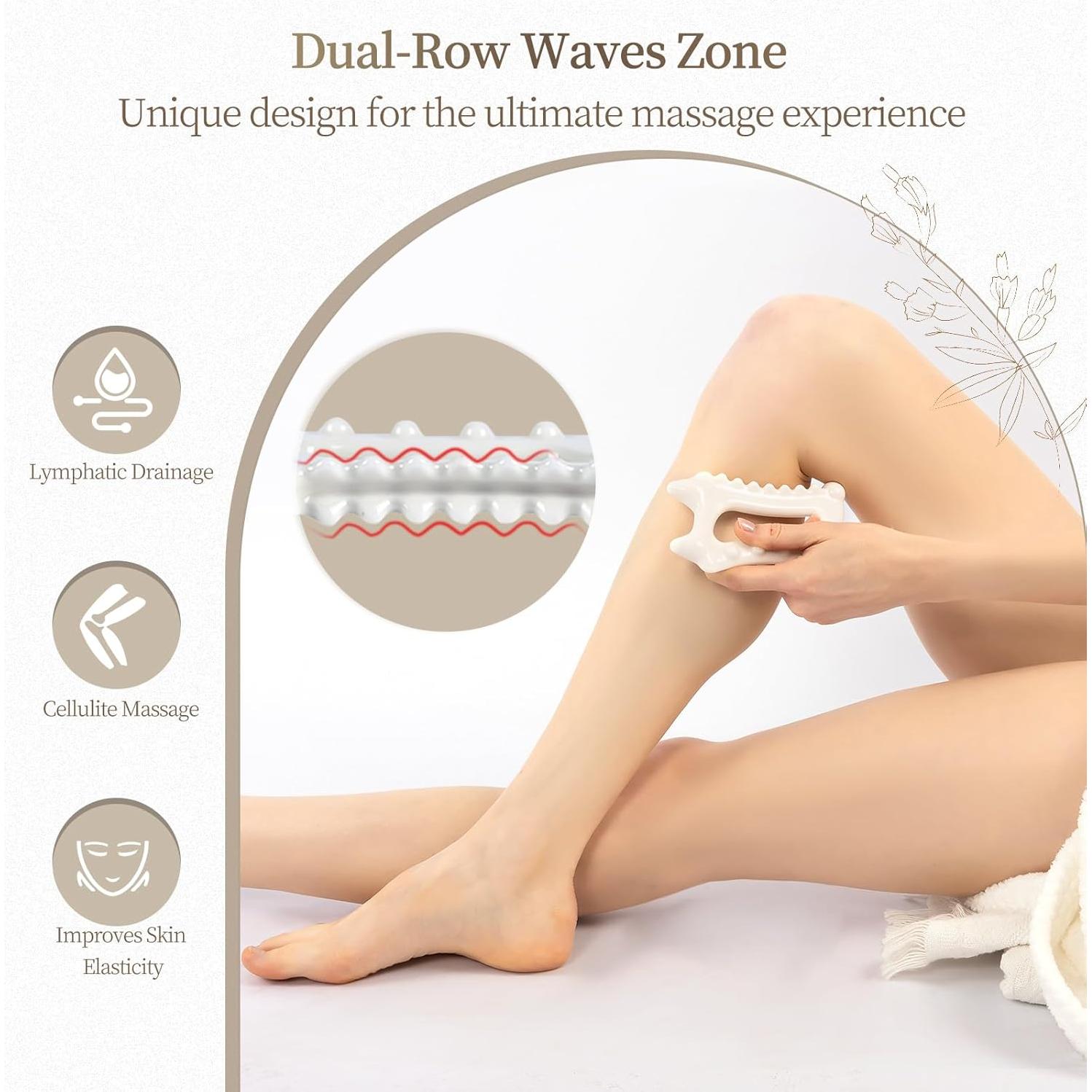 Herramienta de Masaje Gua Sha Cerámica InfiniteRelax 18.8cm