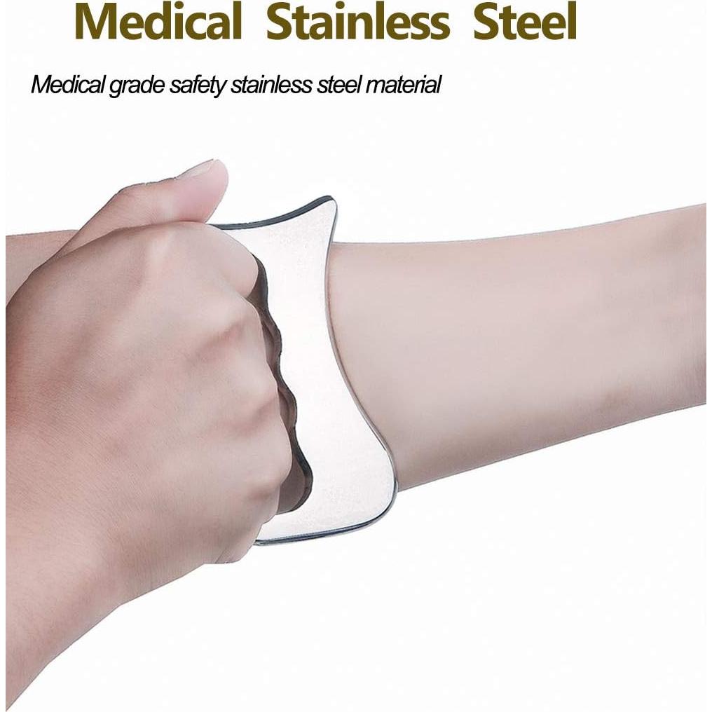 Herramienta Gua Sha Acero Inoxidable FeelFree Sport 12.7cm