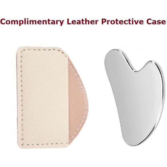 Herramienta Gua Sha Facial VGY de Acero Inoxidable 8.6cm