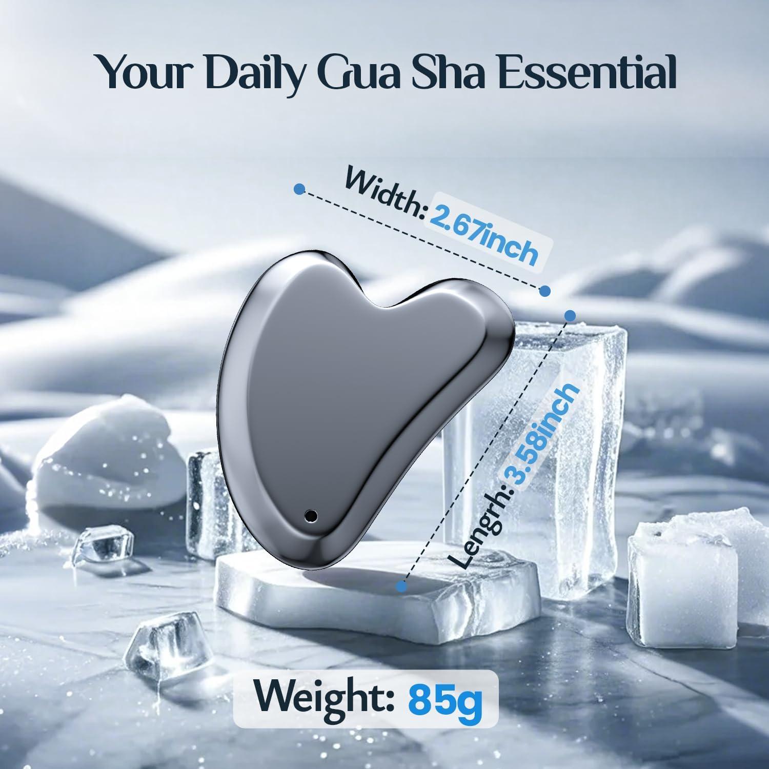 Herramienta Facial Gua Sha Rena Chris Teraherzo 10.4x6.9cm