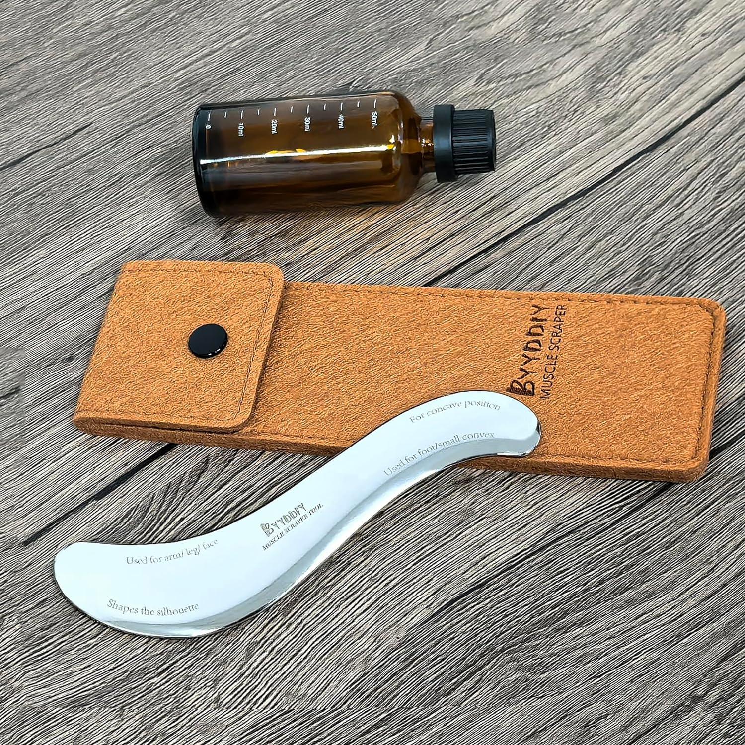 Raspador Gua Sha de Acero Inoxidable BYYDDIY - Terapia Física
