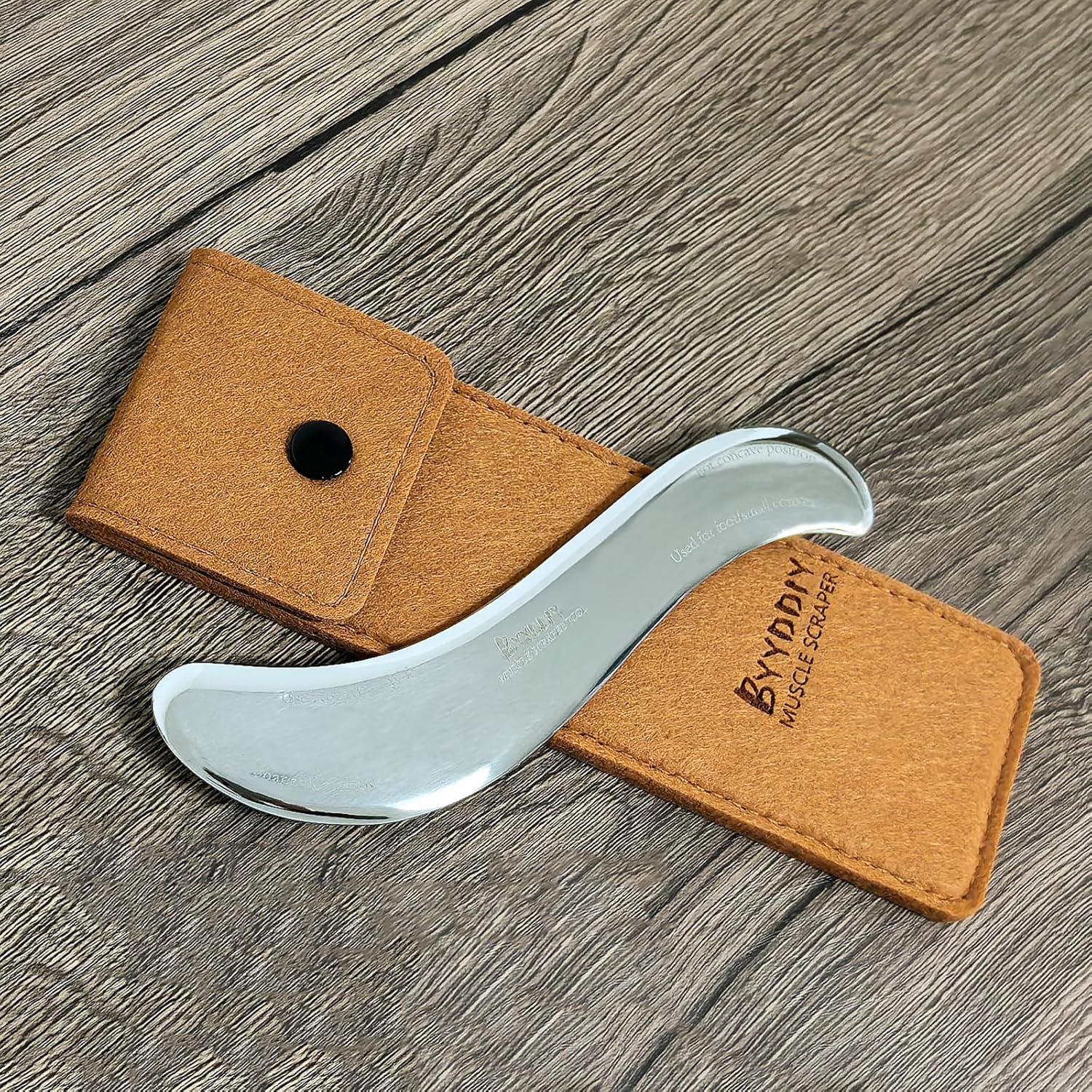 Raspador Gua Sha de Acero Inoxidable BYYDDIY - Terapia Física