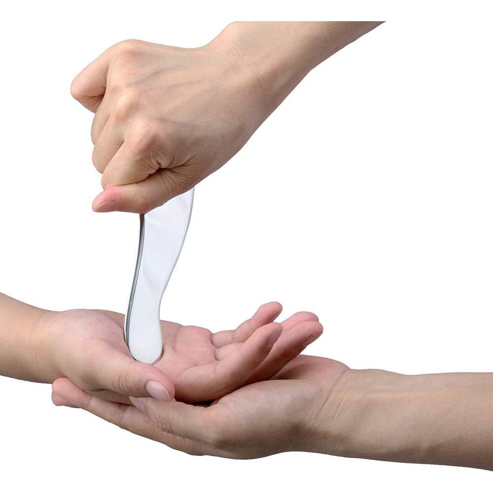 Herramienta Gua Sha Allshow de Acero Inoxidable 17.8x3.8cm