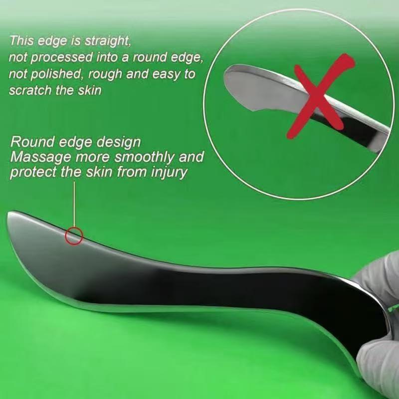 Conjunto Gua Sha de Acero Inoxidable 4 en 1 GYX COELE