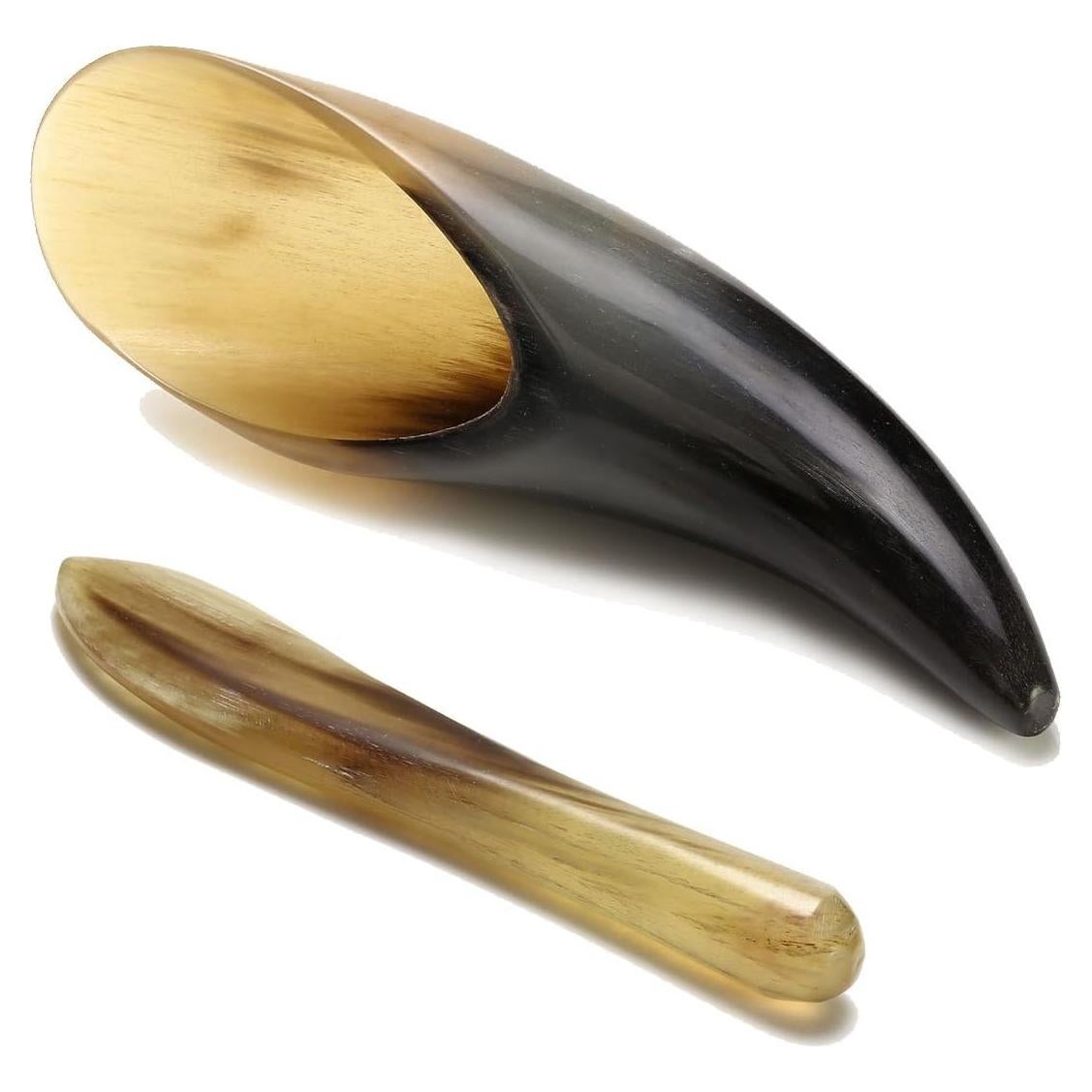Set de Masaje Gua Sha Jovivi 2 Piezas Cuerno Natural
