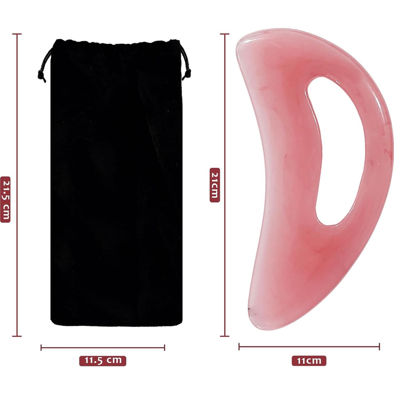 Herramienta Gua Sha Grande RAAFI para Drenaje Linfático y Celulitis