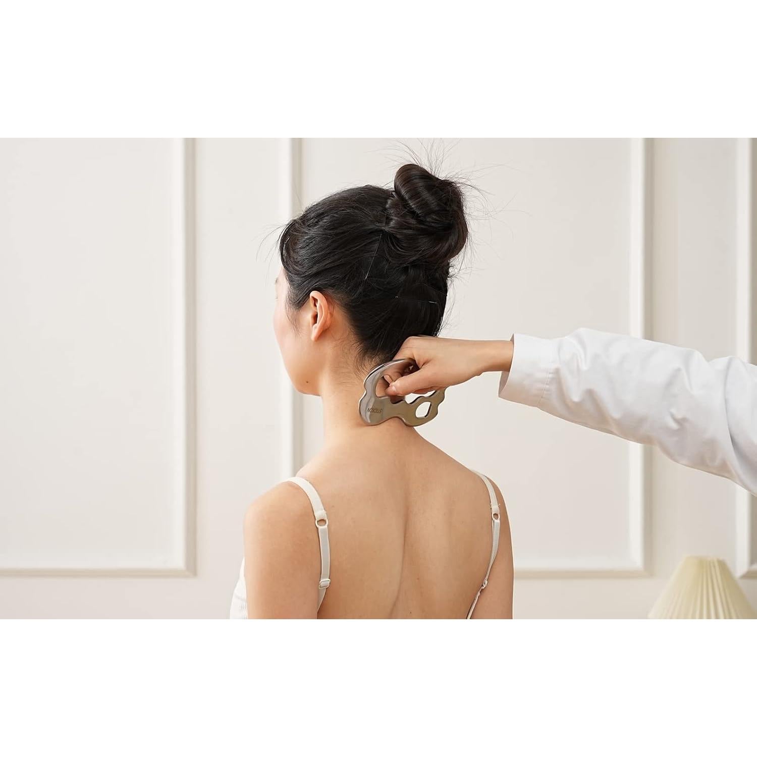 Herramienta de Masaje Gua Sha STICKON Acero Inoxidable 16.5cm