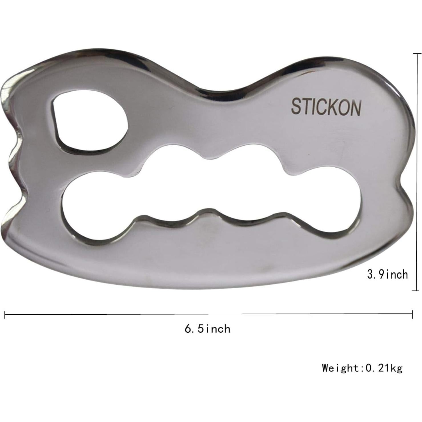 Herramienta de Masaje Gua Sha STICKON Acero Inoxidable 16.5cm