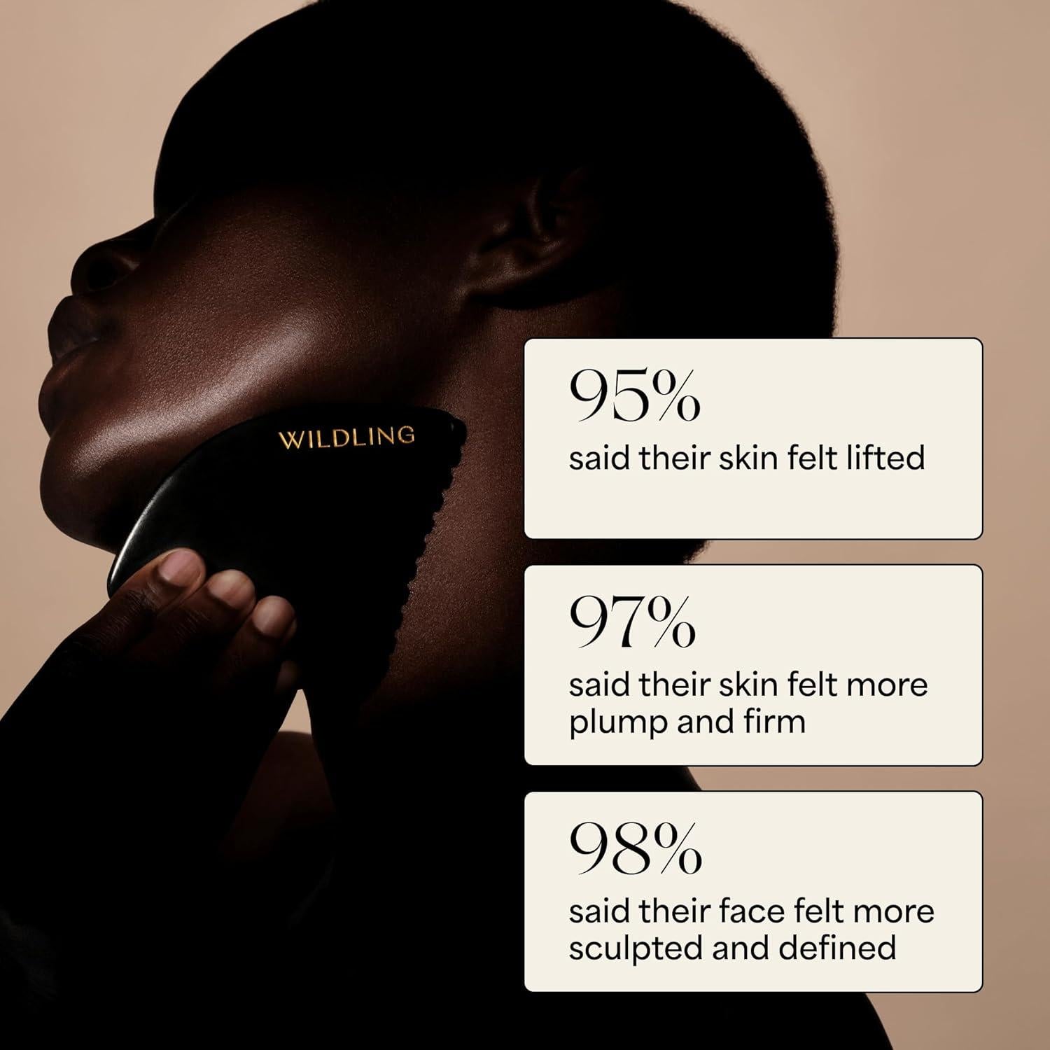 Piedra Gua Sha Facial Wildling Empress Stone 100% Bian