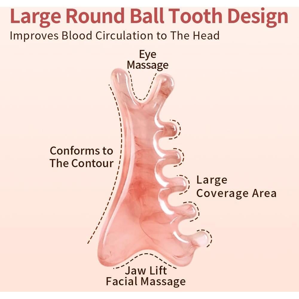 Peine de Masaje TAIHI 4-en-1 para Alivio de Tensión Facial