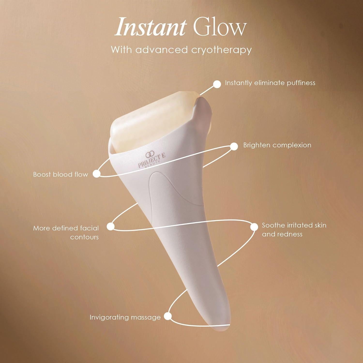 Rodillo de Hielo Project E Beauty | Masaje Facial 19.2cm