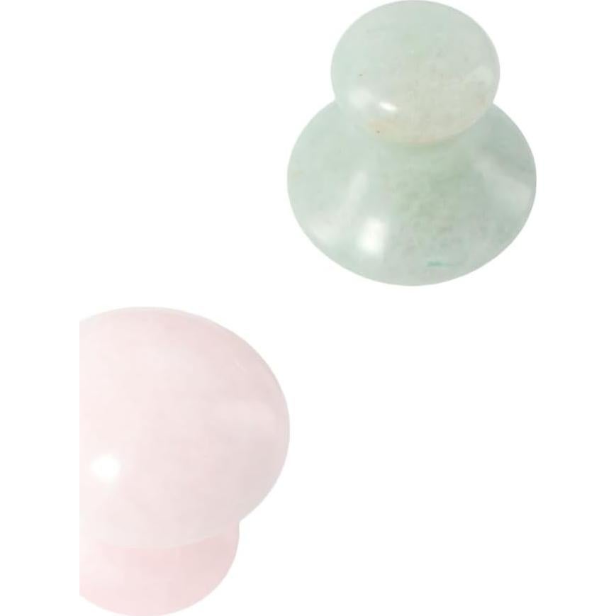 Rodillo de Masaje Facial Gua Sha Vctitil - Jade Rosa y Verde