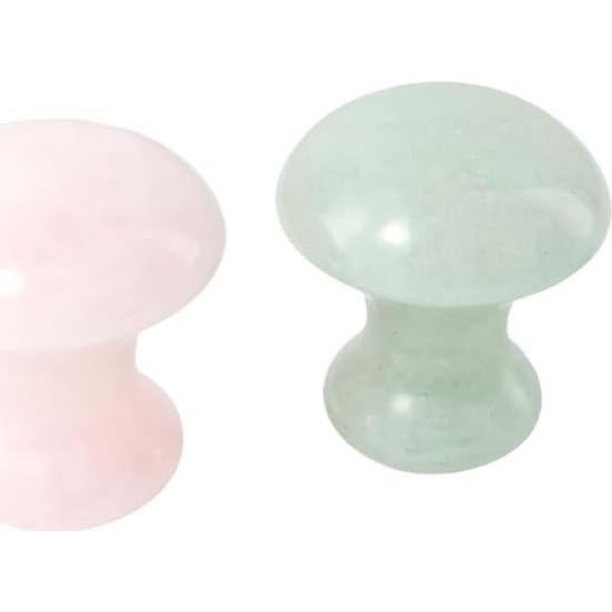 Rodillo de Masaje Facial Gua Sha Vctitil - Jade Rosa y Verde