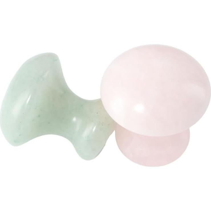 Rodillo de Masaje Facial Gua Sha Vctitil - Jade Rosa y Verde