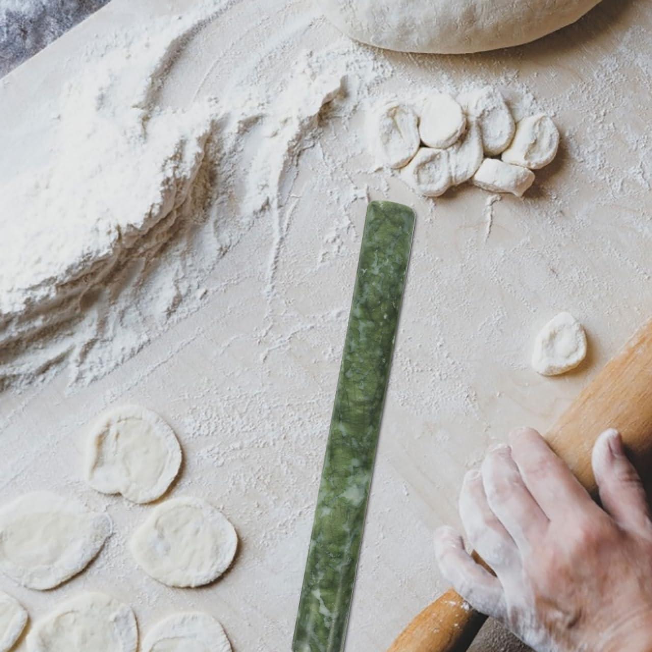 Rodillo de masa Amosfun de mármol verde 26 cm - Herramienta de cocina