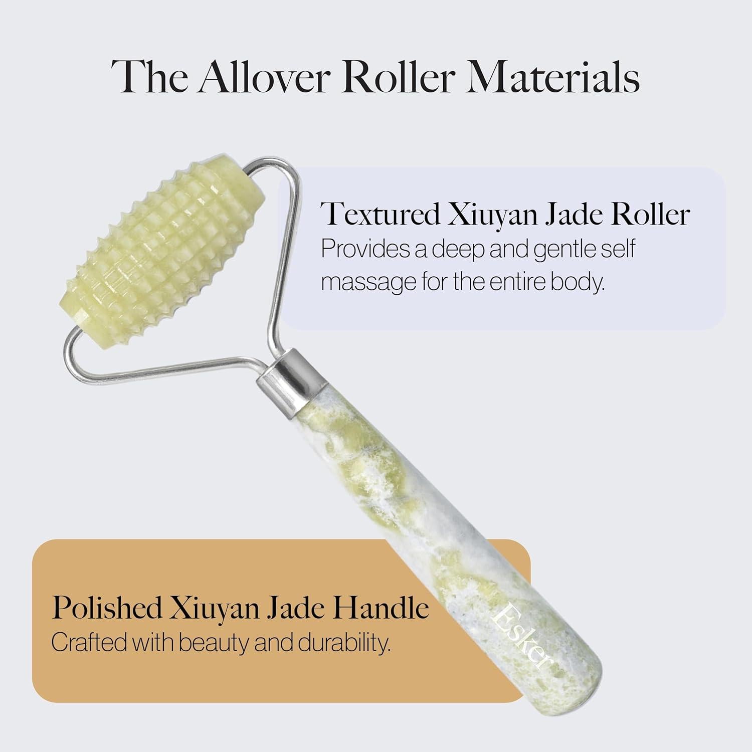 Rodillo de Masaje de Jade Esker 17.78 cm para Cuerpo Completo