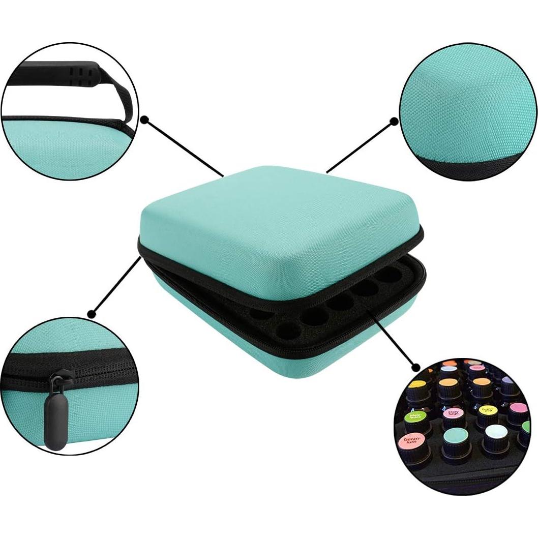 Estuche de Almacenamiento para Aceites Esenciales LUEXBOX Verde