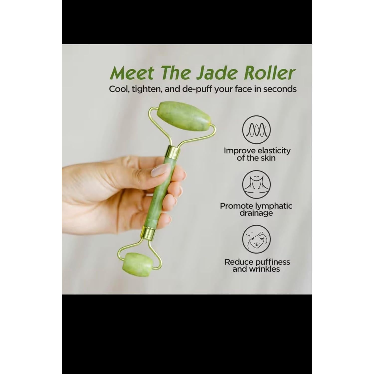 Juego de Rodillo de Jade y Gua Sha Laotang - 2 Piezas