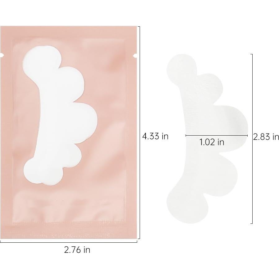 100 Pares Almohadillas Gel Ojos YS Hidrogel Rosa Sin Pelusa