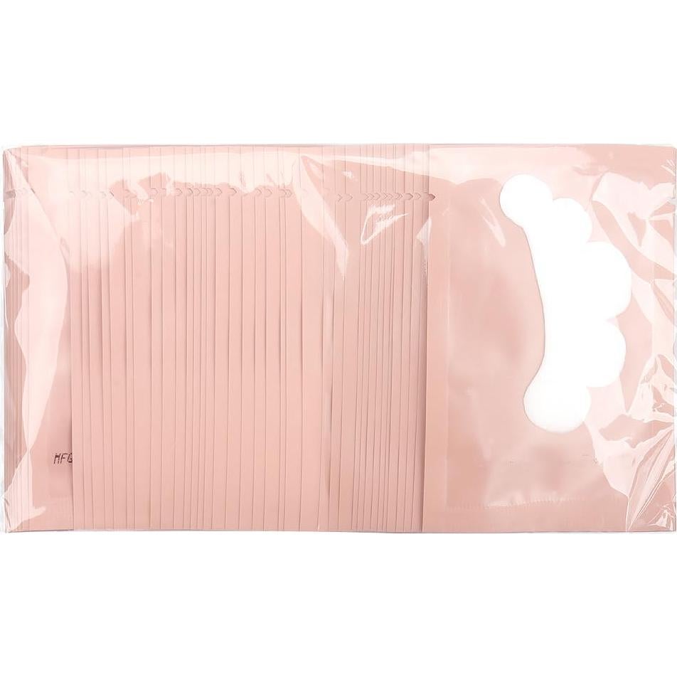 100 Pares Almohadillas Gel Ojos YS Hidrogel Rosa Sin Pelusa