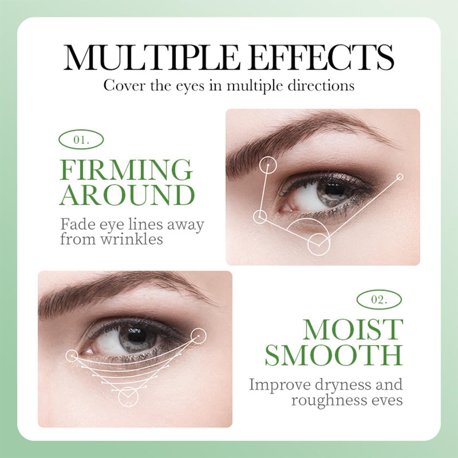 Mascarillas de Ojos de Aloe Vera Eakroo - 60 Piezas Hidratantes