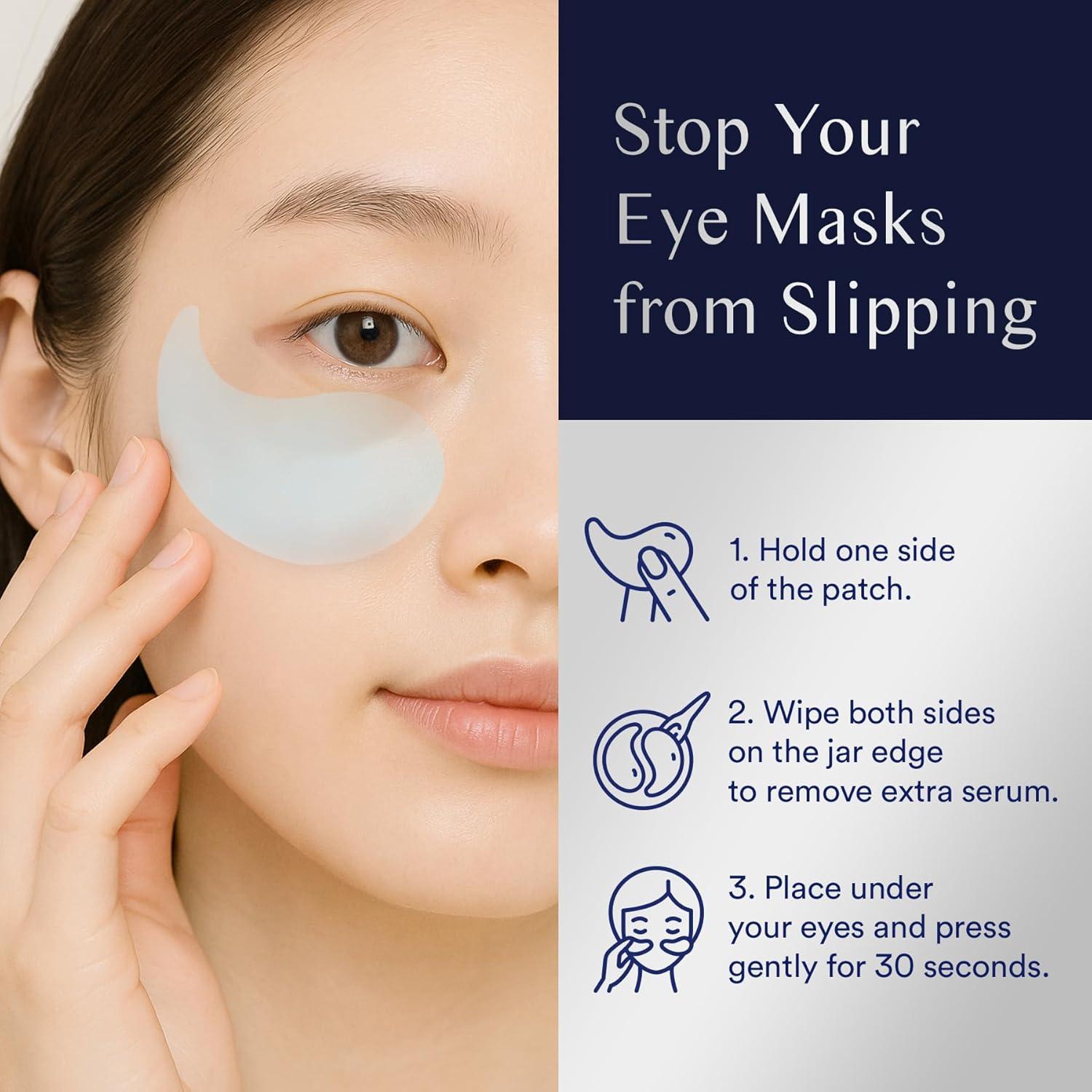 Parche para Ojos Uikeaft - 30 Pares Hidrogel Antiarrugas con Colágeno y Retinol