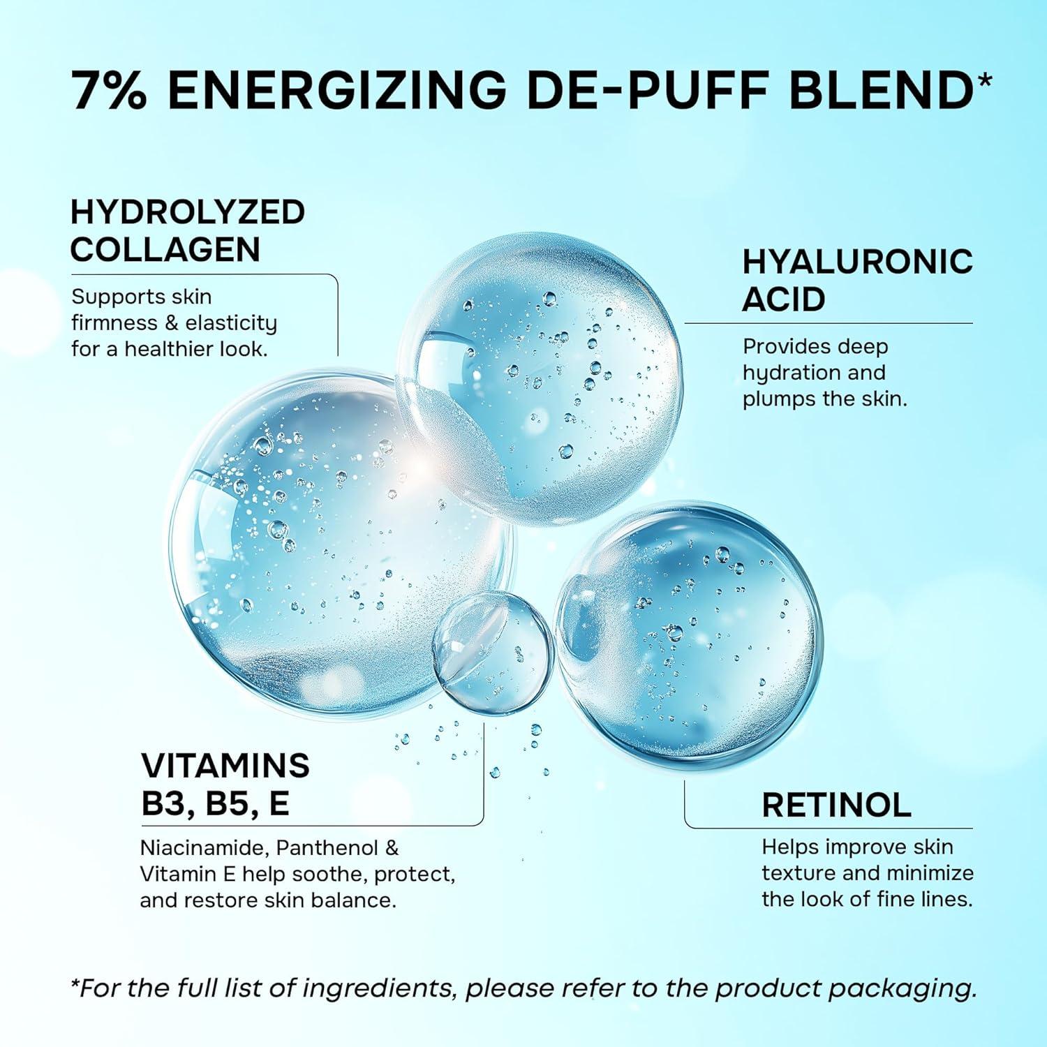 Parches para Ojos SimplyVital - Hidrogel con Colágeno y Retinol - 15 Pares