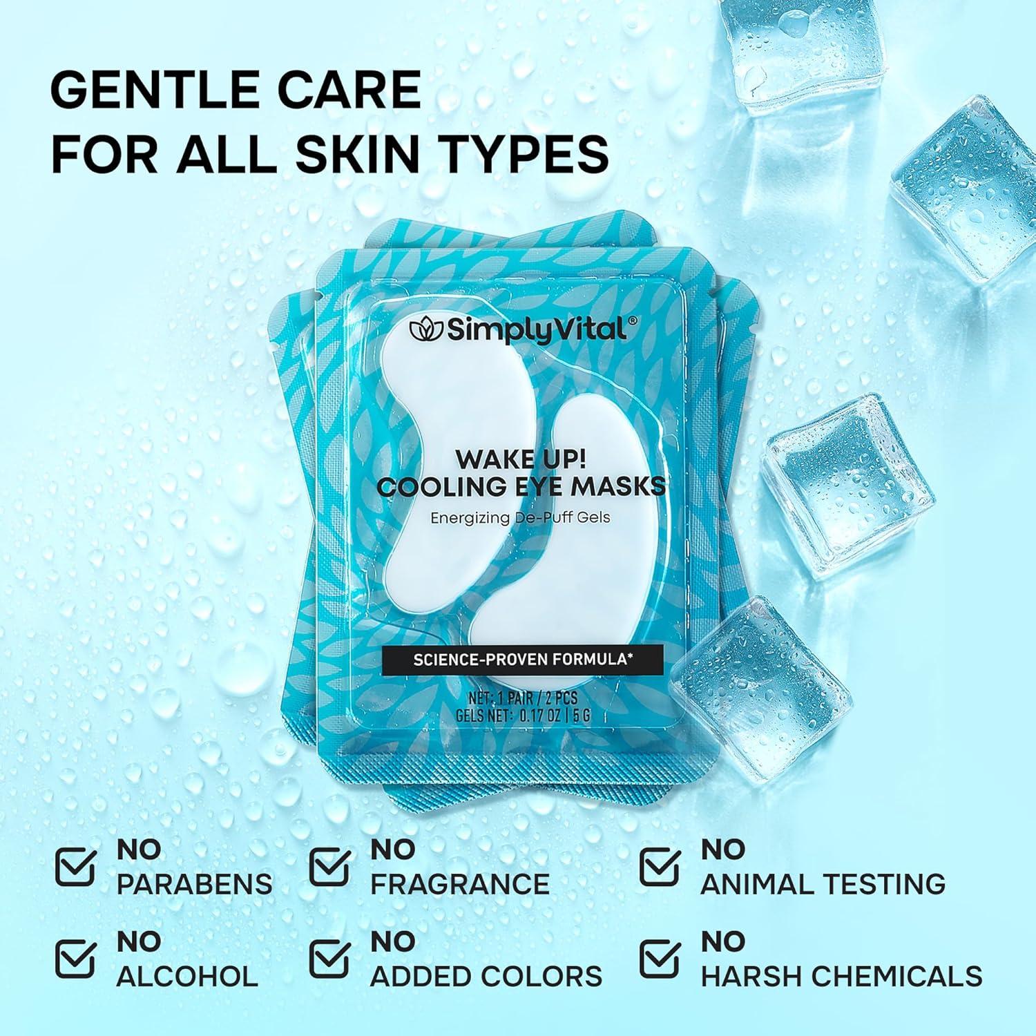 Parches para Ojos SimplyVital - Hidrogel con Colágeno y Retinol - 15 Pares