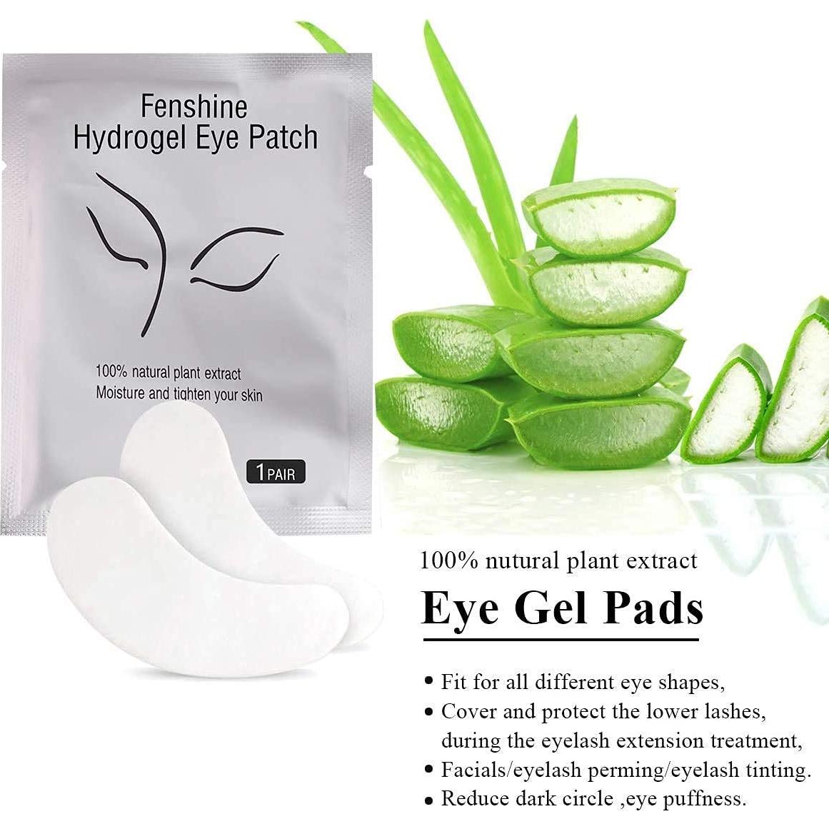 Parches de Hidrogel Fenshine 200 Pares para Extensiones de Pestañas